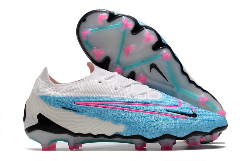 Chuteira Nike Phantom GX Elite Campo - Azul e Branco