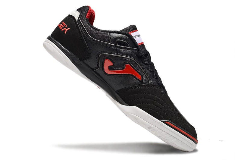 Futsal Joma Top - Flex Preto e Vermelho